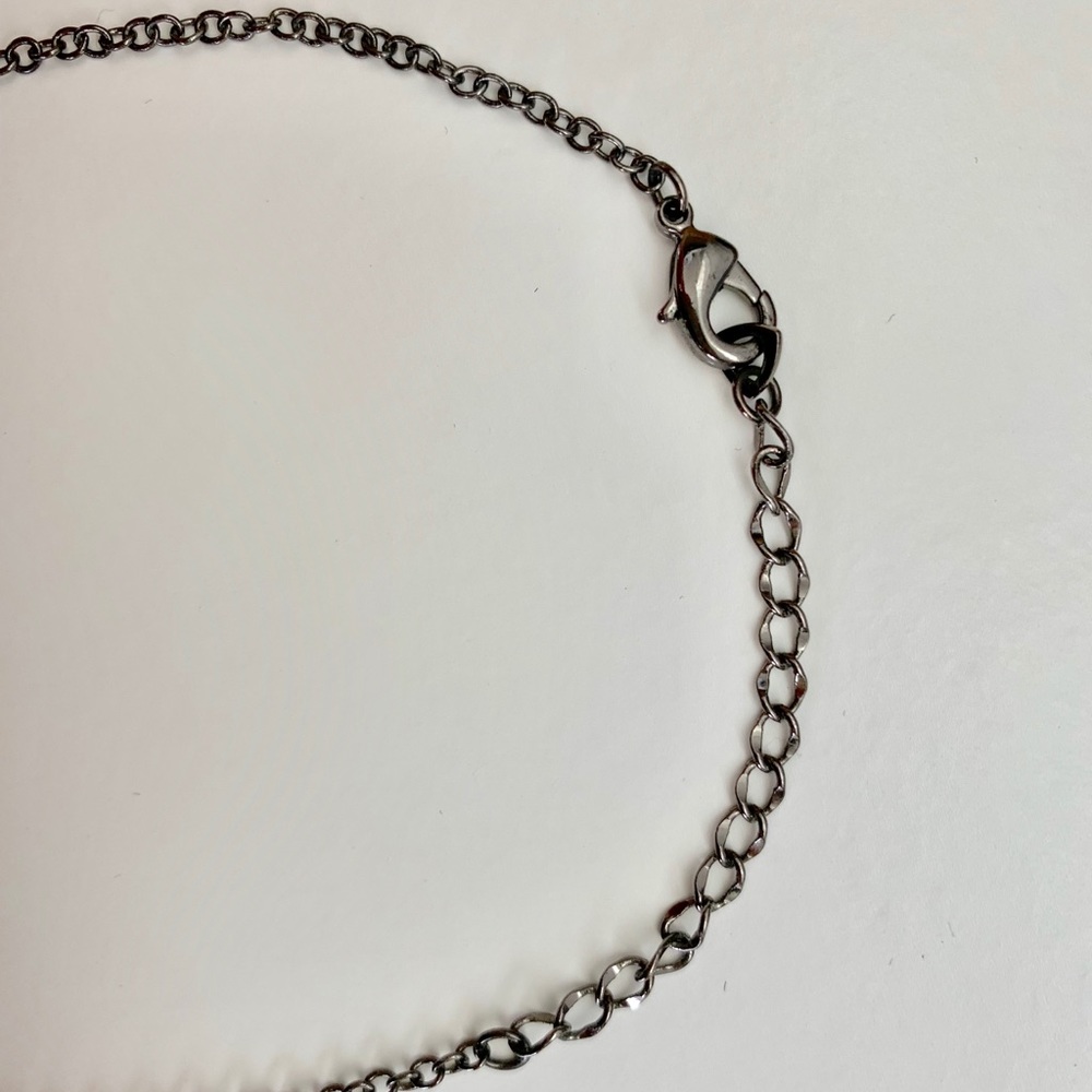 Black beaded lariat necklace - Picture 4 of 4